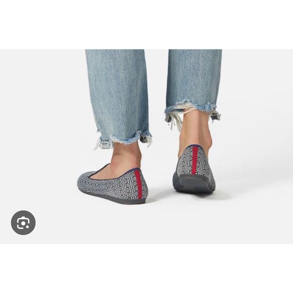 Rothy’s women’s charcoal grid round toe loafer size 8.5 - Picture 3 of 12